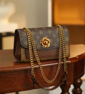 Monogram Chain Shoulder Bag — Premium Party Wear Sling Purse